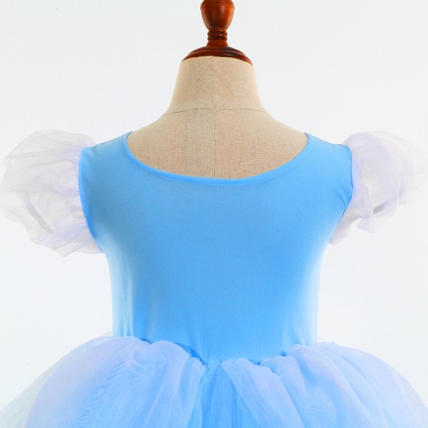 Halloween Barn Cinderella Tutu Askungen Klänning Bomull Elsa Princess Dress .4 140cm