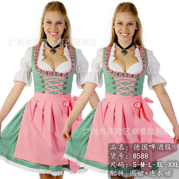 Xbi- Halloween-asut, olut-asut, Baijerilainen Oktoberfest-palvelijatar-asut, lavasut, esiintymisasut 8588 M