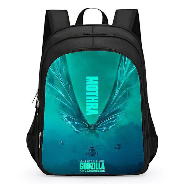 Godzilla Print Skoleveske Barn Vanntett Ryggsekk #1 17 S
