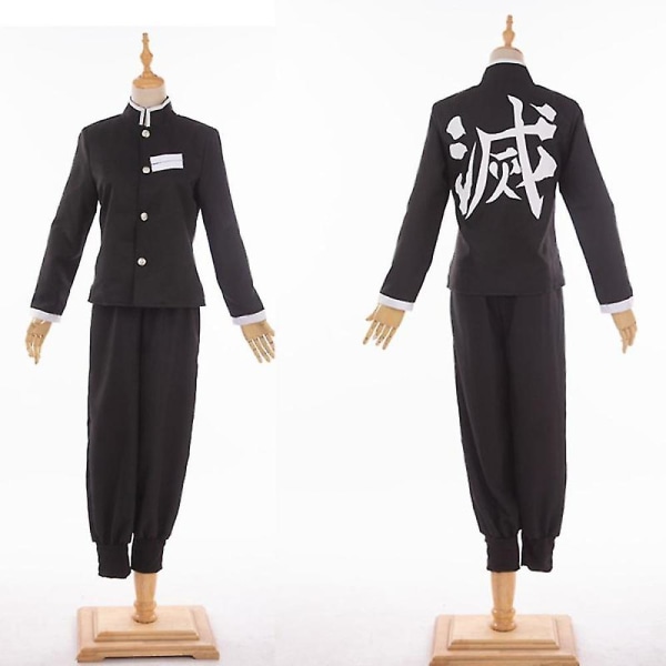 Voksen Børn Anime Demon Slayer Kimetsu No Yaiba Agatsuma Zenitsu Cosplay Kostumer Halloween Kostume Kimono Anime Figur Dragt Paryk -a Costume wig M
