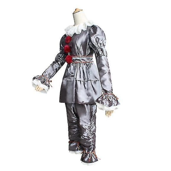 Klovn Tilbage Til Sjælen Cos Dragt Pennywise Cosplay Halloween Kostume -a silver 150cm