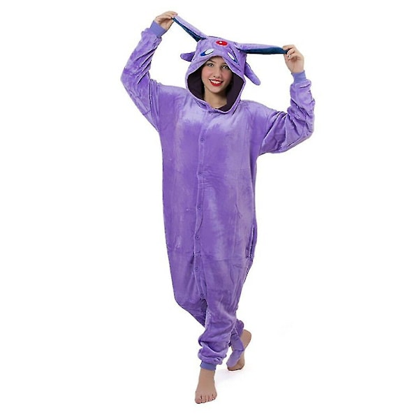 Sarjakuvahahmo Unisex Onesiee Fancy Dress -asu Huppareita_y Purple Smurf XL(180CM-190CM)