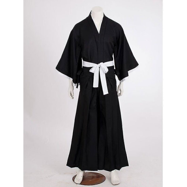Halloween Bleach Kurosaki Ichigo Robe Cloak Coat Cosplay Costume-r -a L