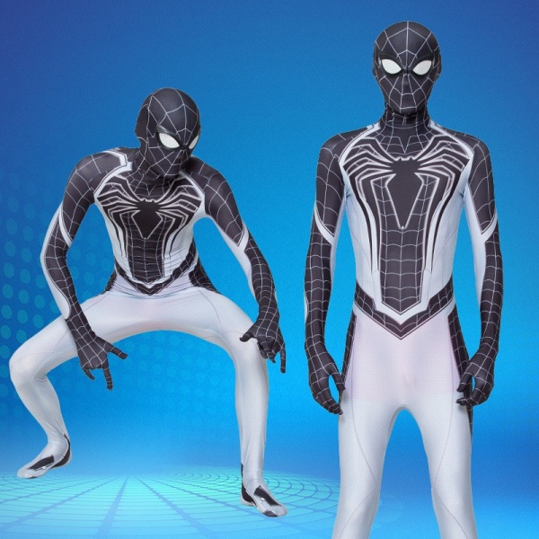 Mub- Halloween party game play costume Parallel Universe 2 Spider-Man Gwen adult children jumpsuit film and television costume Children's Negative Space Suit 2 XL
