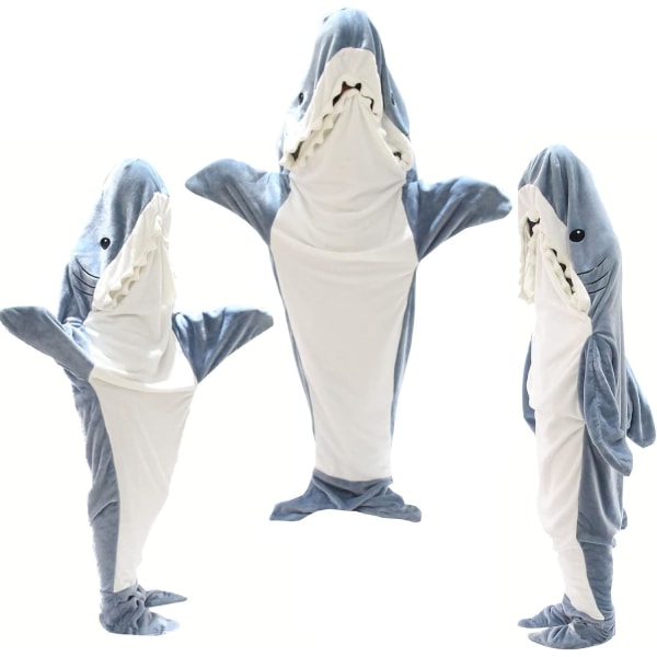 83 Inch Shark Blanket Hoodie Sovsäcksfilt Vuxen Cosplay .i L