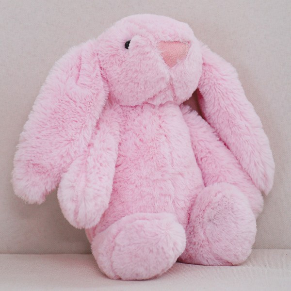 Mub- Wholesale Hot Selling  CPC Factory Directly Children Gifts Girls Rabbit Stuffed Doll Long Ears Bunny Short Plush Toys Gray 25cm