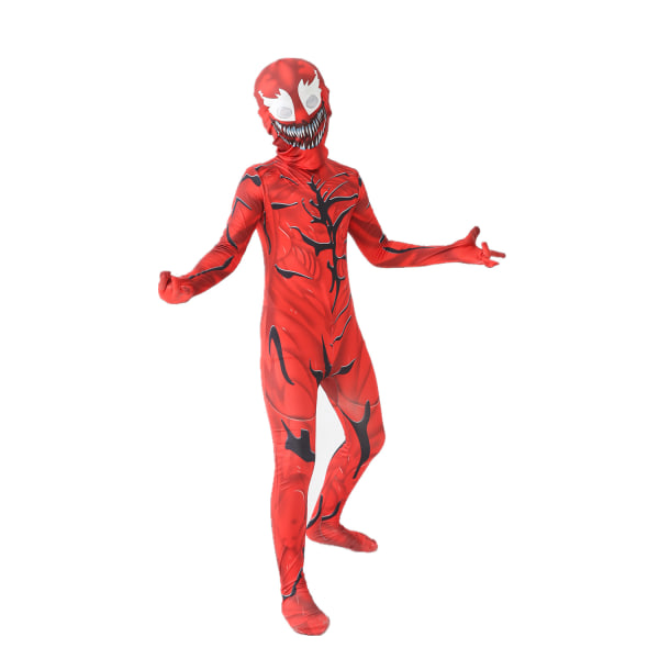 Mub- Punainen Musta Spiderman-asu Hämähäkkimies-asu Hämähäkkimies-asut Lapset Lapset Hämähäkkimies Cosplay-vaatteet halloween-asu I 130