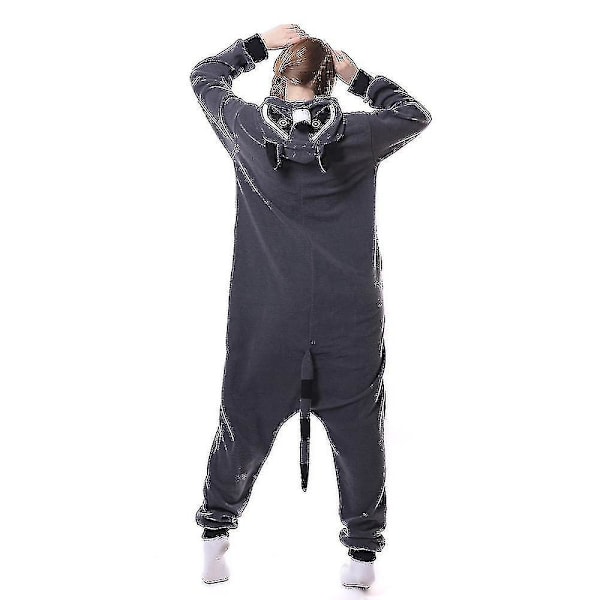 Hksng Kigurumi Djur Vuxna Katt Björn Haj Onesies Pyjamas Tvättbjörn Kostymer Drake Jumpsuit Jul Brown Bear