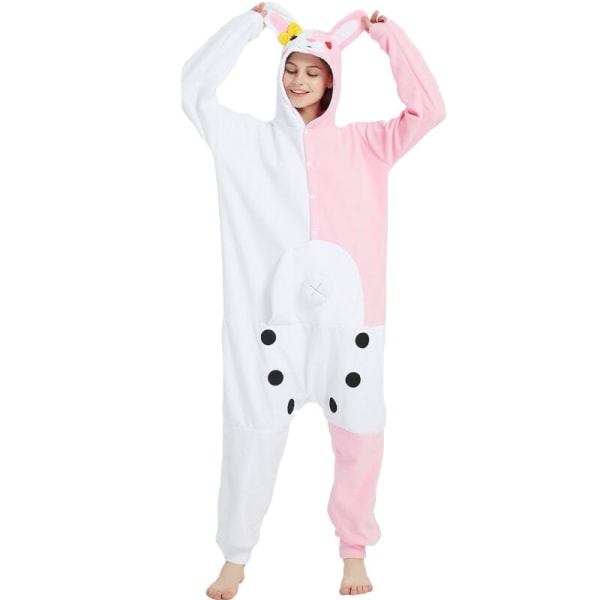 Vuxen  Bear Kigurumi Onesies Cosplay Kostym 3D Monokuma Pyjamas Halloween Party Jumpsuits Pyjamas Kostym .i Monomi XL