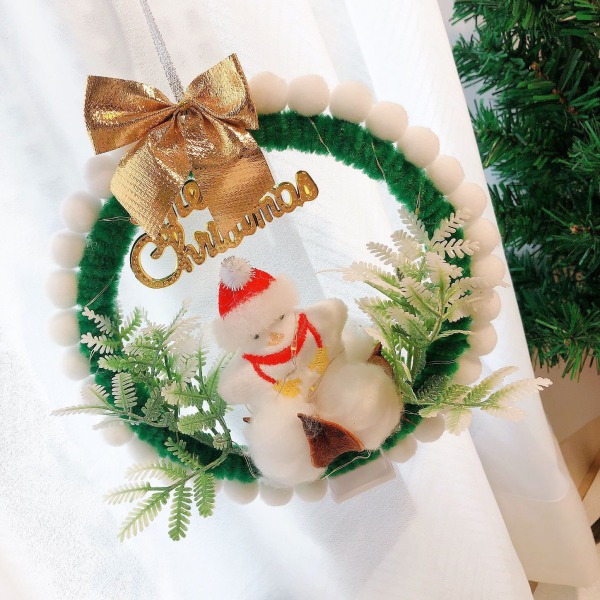 Mub- Joulun lahjat käsintehtyjä DIY lyhtyjen garland perhe ikkuna jouluauto koruja riipus Christmas tree wreath
