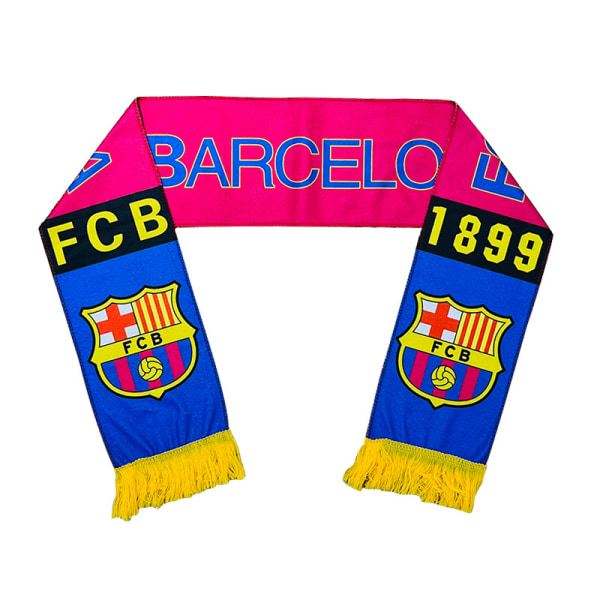 Mub- Fotbollsfan plysch halsduk Team emblem halsdekoration jublande presenttillbehör Barcelona