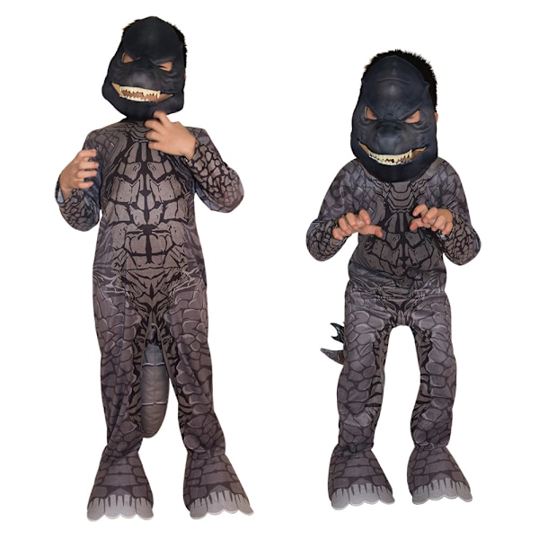 Godzilla Cos Kostym Cosplay Jumpsuit för barn-c  L 120-130cm