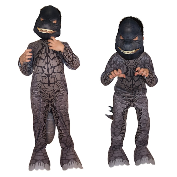 Godzilla Cos Kostym Cosplay Jumpsuit för barn-c  XL 130-140cm