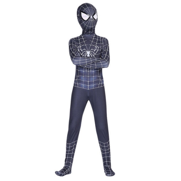 Mub- Red Black Spiderman Costume Spider Man Suit Spider-man Costumes Children Kids Spider-man Cosplay Clothing Halloween Costume 1 110