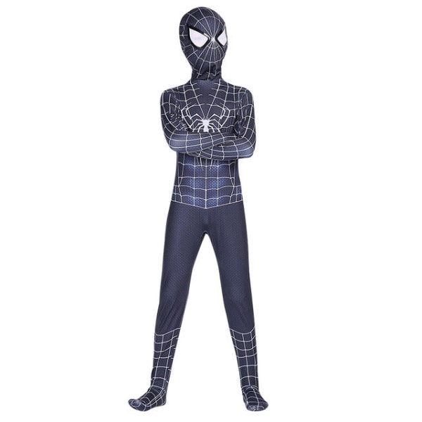 Mub- Red Black Spiderman Costume Spider Man Suit Spider-man Costumes Children Kids Spider-man Cosplay Clothing Halloween Costume 1 140