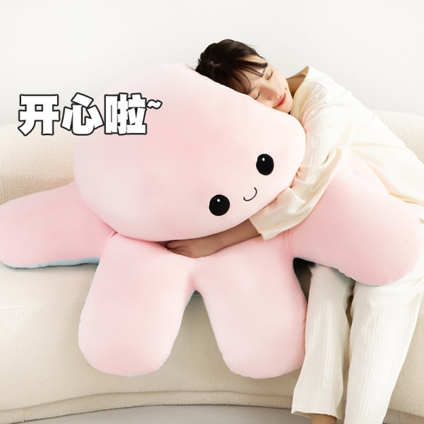 Mub- Flip Octopus Doll Octopus Plyylelu Kaksisuuntainen Flip Doll Käännettävä mustekala Pink/dark blue 30cm