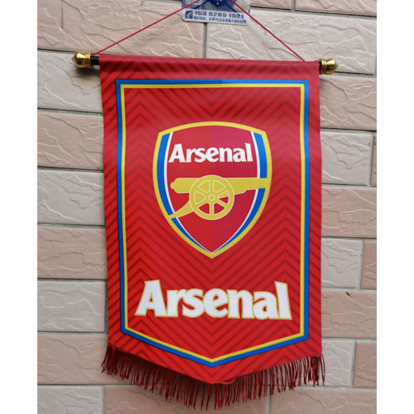 Mub- bar dekorativt flag fodbold stor femkant Arsenal