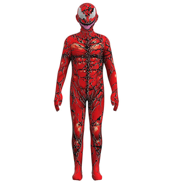 Halloween kostym Cos Venom 2 Röd Venom Body Skintight plagg Spider Man Heroic Costume Performance Costume 120