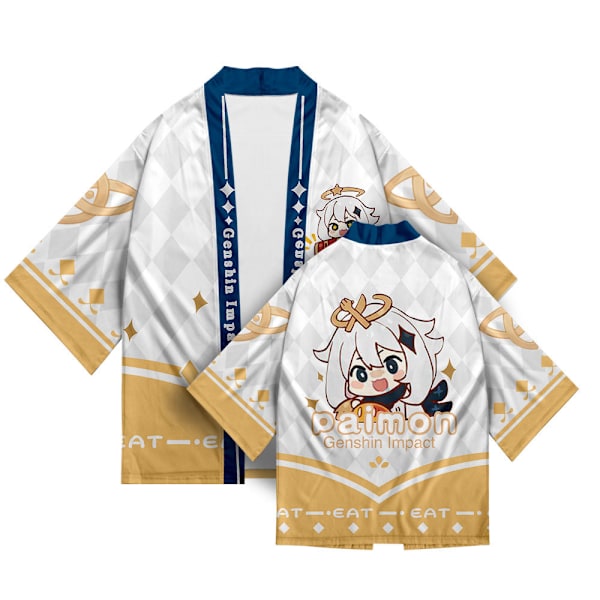 Mub- 26 tyyliä Genshin Impact Xiao Zhong Li Qiqi Cosplay 3D-tulostus Haori Anime Kimono Viitta Anime Cartoon Vaatteet 1 XL