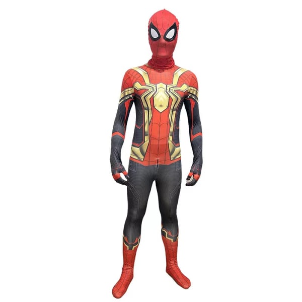 Mub- Halloween Cosplay-asu Uusin Hieno Hämähäkkimies Spiderman-asu Hieno Hyppyhaalari Aikuisille Ja Lapsille Punainen Musta Cosplay-vaatteet 08 170cm 4XL