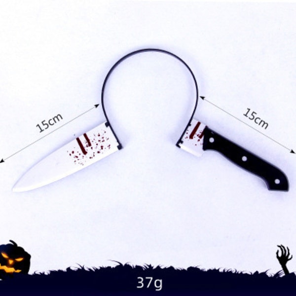 Mub- 2023 Plastic Halloween Headband Decorations Outdoor Scary Props Custom Simulation Party Decor Zombie For Adults Kids Fun dagger