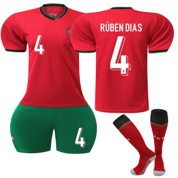 Mub- 2024 Portugal fotbollströja home 4 RUBEN DIAS 22