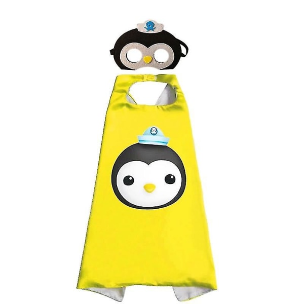 Octonauts Cosplay Maske Legetøjssæt Barnacles Kwazii Peso Shellington Dashi Anime Tegnefilm Halloween Fest Børn Drenge Piger Gave -a Peso