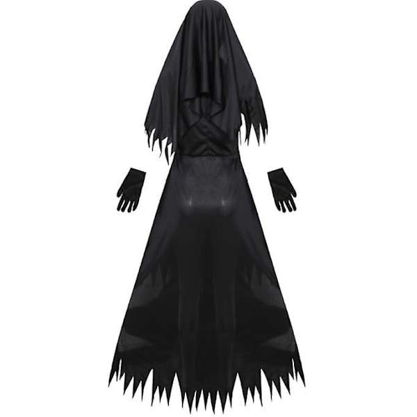 Women's Dreadful Nun Costume Halloween Cosplay Costume -a XL