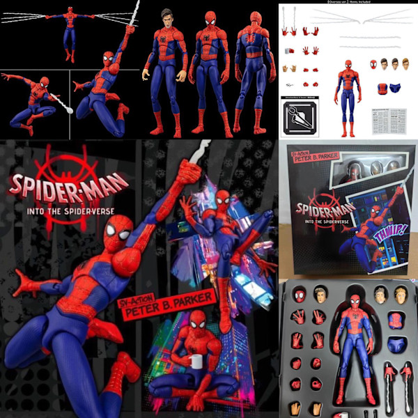 Mub- Over hele universet Parker Spider-Man Artikulation Ornament Gave