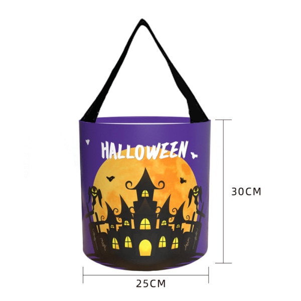 Mub - Ny Halloween godtepose Bære gresskar Halloween godtepose Fest spesial spesial Halloween pose Purple