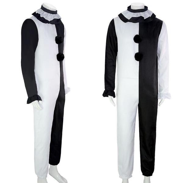 Klovn Horror Cos Kostume Halloween Festival Fest Rolle Klovn Spiller Cosplay Kostume -a 2XL