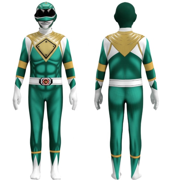 Mub- Multiple Color TV & Movie Superhero Sets Halloween Party Props Performance Wear Power Ranger Costume Fuchsia 170