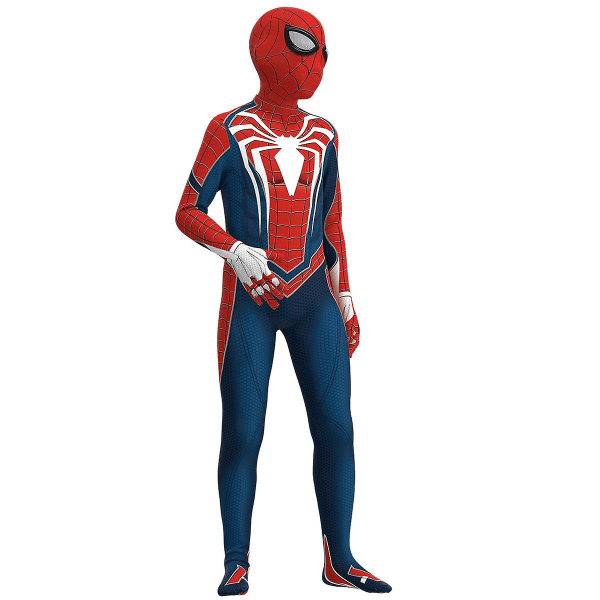 Spiderman Advanced Suit Cosplay Kostyme Festdrakt Montert Barneklær -a 110cm