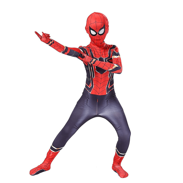 Mub- Spider Man Costume  Fantasia Kids Anime  Superhero Costume Anime Miles Morales tv&movie costume S2 190 CM