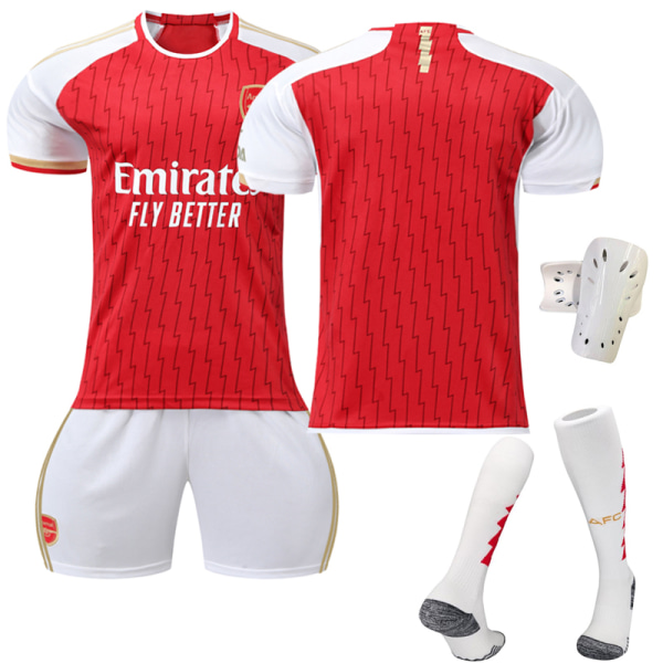 23-24 Ny Arsenal Hjemme Fodboldtrøjer No Number Uniform Sæt -a Kids 16(90-100CM)