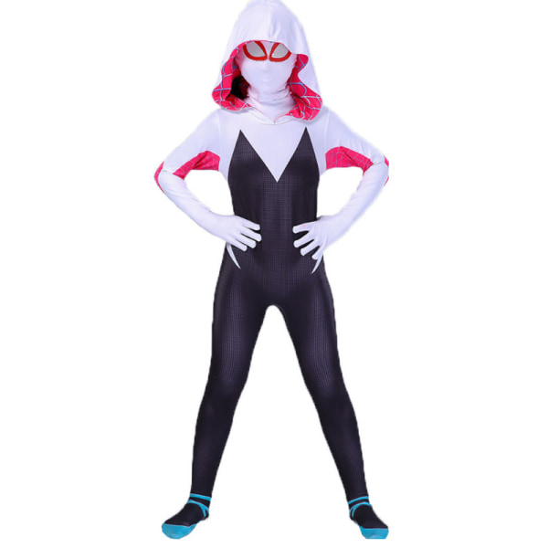 Mub- Spider Man Costume  Fantasia Kids Anime  Superhero Costume Anime Miles Morales tv&movie costume S5 150 CM