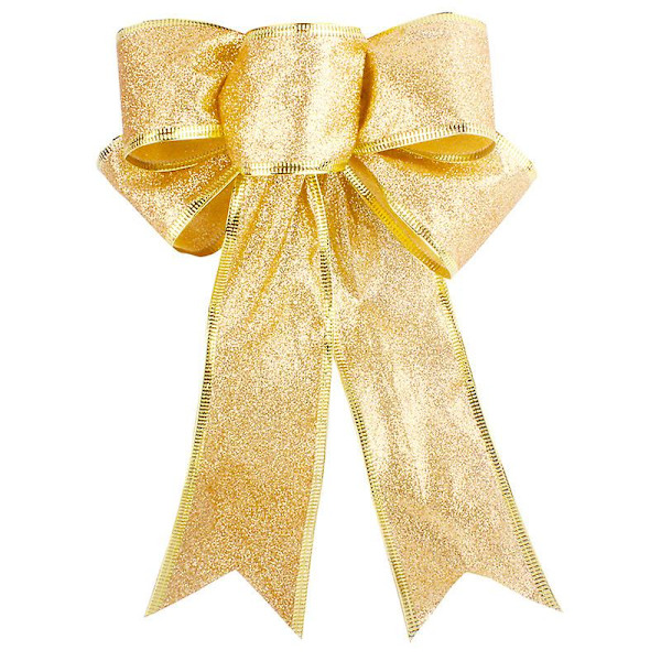 Xmas Stor roset Julgran dekoration fest 3st-guld .c