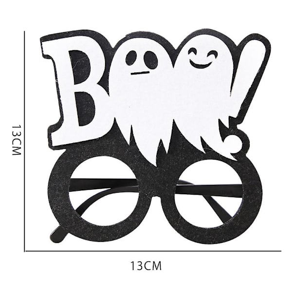 3 stk Halloween-dekorasjon Morsomme briller Fest Skelett Edderkopp Skrekkrekvisita Spøkelse