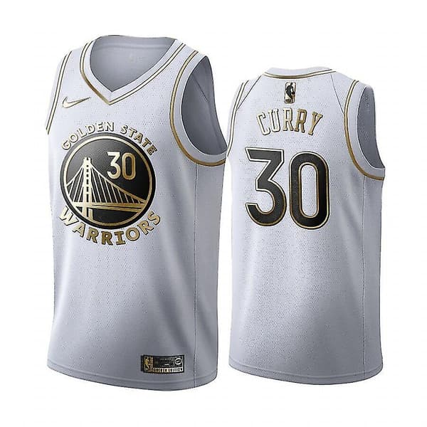 Warriors Curry Jersey No.30 Classic Platinum Thompson Green M