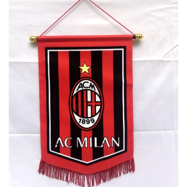 Mub- dekorativt flagg fotboll stor femkant AC Milan