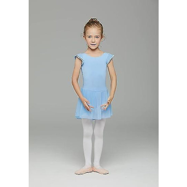 Taapero Tytöt Baletti Meilot Hameilla Leotardit Kera Hame Tanssitossut Ballerina Tutu Asusteet .4 Light blue 140CM
