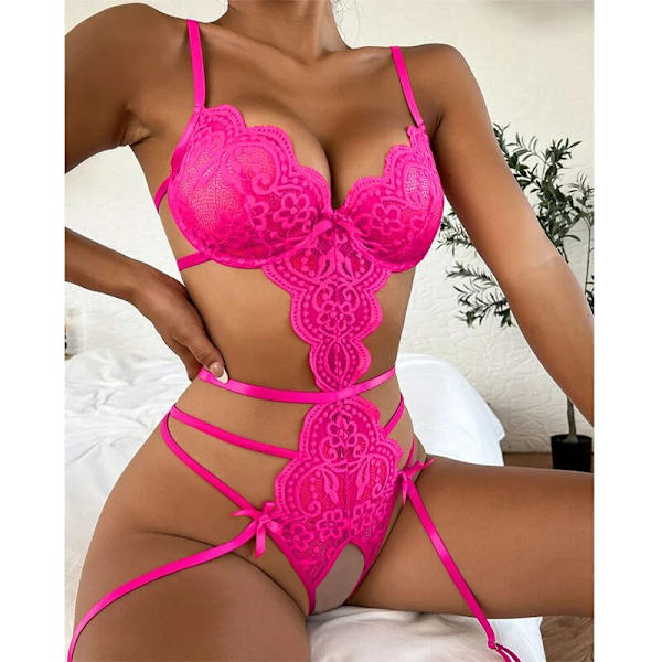 Fansy See Through ingerie Sexy Women Underwear Transparent Bra Briefs Sets ace Black ingerie Exotic Sexy Costume Sex Shop -a Gold L