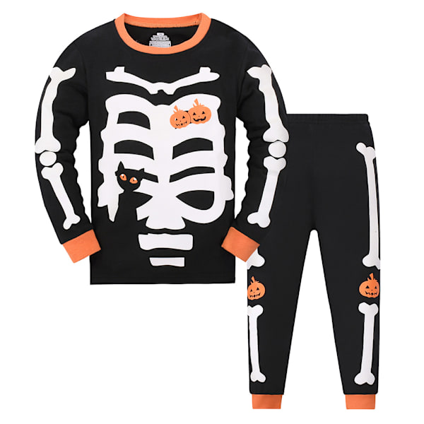 Halloween kostyme Barn Soveklær Langarmede bukser Sett . black 3Y