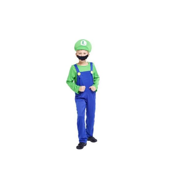 Cosplay Super Mario-kostumer til voksne og børn rød H green L