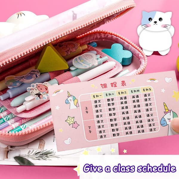 Bærbare Kawaii Decompression School penaal PUDDING BEAR -i