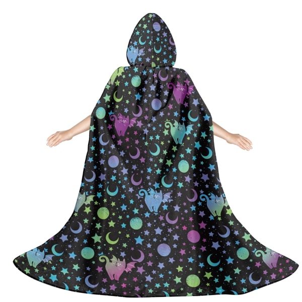 Mub- Popular Oversize Cowl Outfit Print ultiple Pattern Children's Halloween Cloak At Costume Party Be a Lovely Child ZXQFE3040F57-1 M