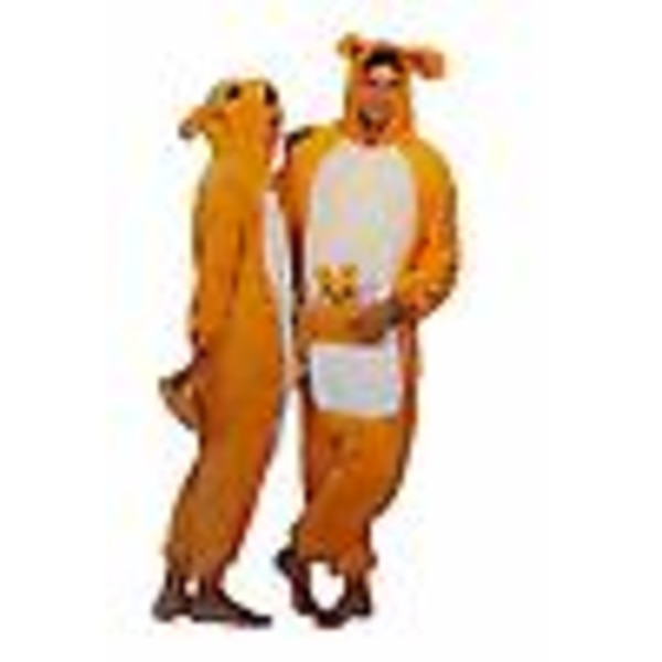 Nalle Puh -hahmojen unisex-onesie, hupullinen yöasu Kangaroo kids S95(for 110-120cm height)
