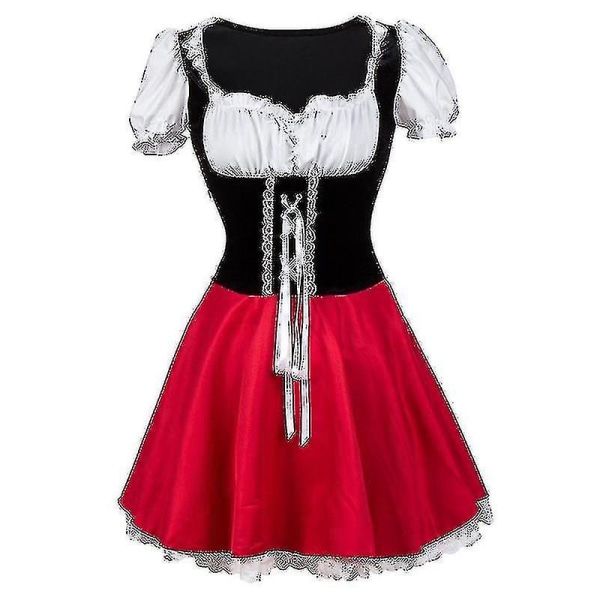 Xs-6xl Deluxe Voksen Lille Rødhætte Kostume Med Kappe Kvinder Forklædning Halloween Fest Prinsesse Udklædning -a 4XL-Red Riding Hood