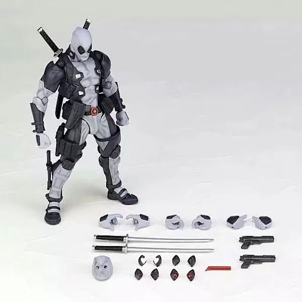Xib- Yamaguchi Deadpool Movable Face Boxed Figure Ornament Gray (Gear Joint)