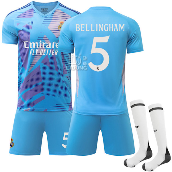 Xbi- 2425 Real Madrid Sininen Jalkapallopaita Paita 5 BELLINGHAM #M